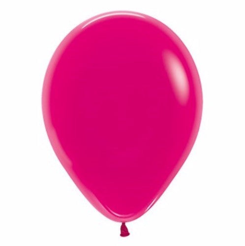 Vibrant pack of 100 Jewel Crystal Fuchsia balloons, perfect for elevating any celebration with elegance and color.