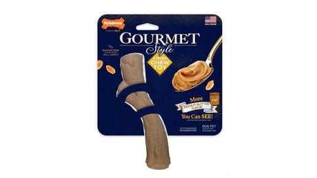 Gourmet Strong Chew Stick Wolf: a durable, peanut butter-flavored chew for dogs, promoting dental health and long-lasting enjoyment.