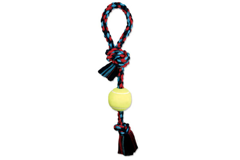 Dog Toy - Mammoth - Pull Tug with Tennis Ball Med ^65cm
