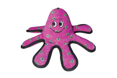 Durable 30cm octopus dog toy with squeaker, floats on water, and safe for teeth; perfect for indoor and outdoor play.