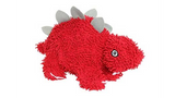 Mighty Microfiber Ball Med Stegosaurus toy, 26.7 cm, ultra-soft plush with squeakers, perfect for durable, engaging playtime.