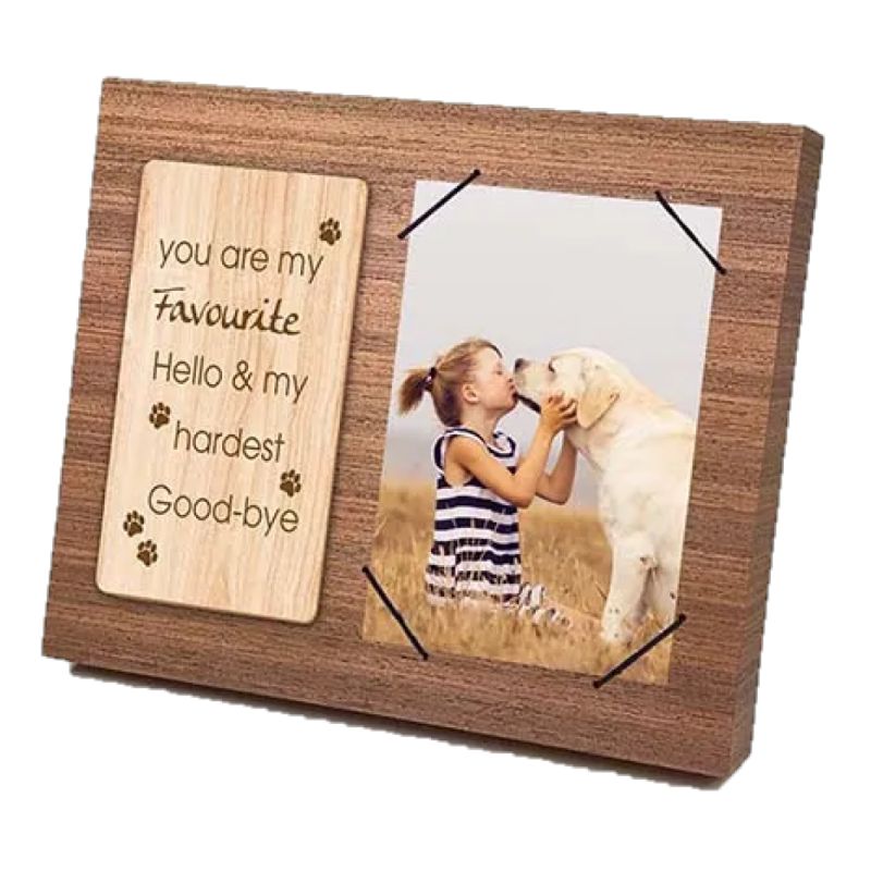 Dog Favourite Magic Moment Wooden Frame 4x6