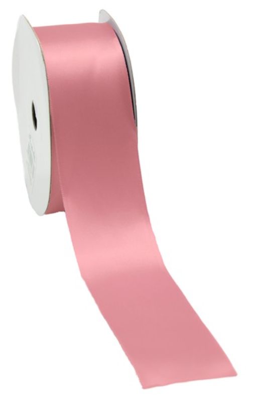 Satin ribbon in elegant mauve, 38mm x 25m, perfect for crafting, gift wrapping, and home décor projects.