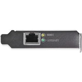 Low-profile PCIe Gigabit NIC adapter with RJ45 port for high-speed network connectivity up to 1000 Mbps.