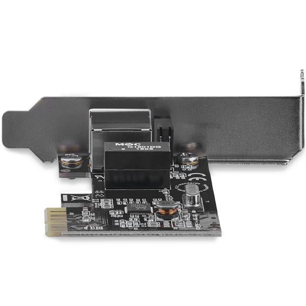 1 Port PCIe Gigabit NIC Network Card with low-profile bracket, 10/100/1000 Mbps RJ45 Ethernet port for seamless connectivity.