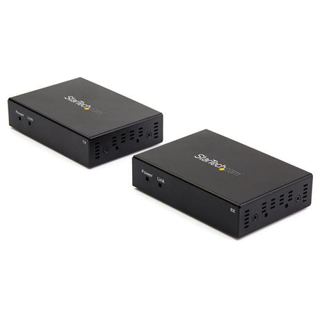 HDMI over CAT6 Extender, 4K 60Hz, 100m range, IR support for long-distance AV transmission and seamless connectivity.