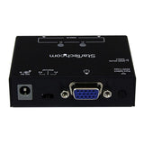 2-Port VGA Auto Switch Box for seamless display sharing, featuring priority switching and EDID copy for maximum compatibility.