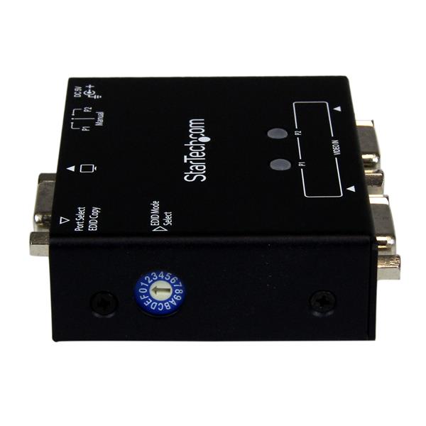 2-Port VGA Auto Switch Box with Priority Switching and EDID Copy