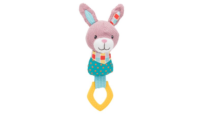 Dog Toy - Junior Rabbit with Ring (23cm)