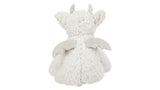 Eco Dragon Elwin dog toy, 28 cm plush, made from recycled materials, features a squeaker for added excitement.