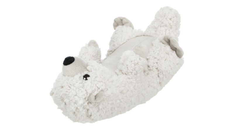 Eco Otter Emir dog toy, 30cm, made from recycled material with sound, perfect for small to medium breeds.