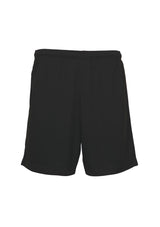 Men's black Biz Cool™ shorts in size XL with breathable fabric, elastic waist, draw cord, side pockets, and mobility splits.
