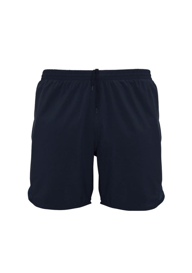 Kids Tactic Shorts in Navy, size 12; breathable, quick-drying fabric with reflective tape and secure elastic waist for active play.