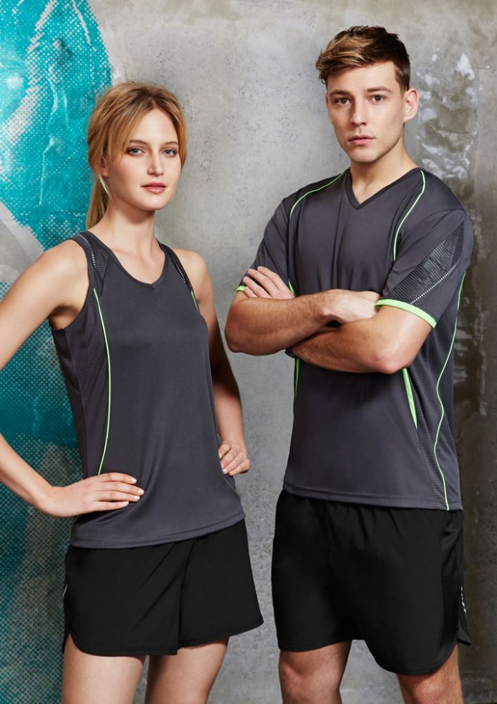 Ladies Tactic Shorts in black, size L, featuring breathable fabric, quick-dry technology, and reflective details for active comfort.