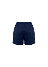 Navy Men's Circuit Short in 2XL, featuring reflective trims, breathable fabric, and zippered pocket for active comfort.