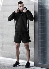 Men's Circuit Short in Navy, size 2XL, featuring breathable micro polyester, reflective trims, and secure zippered pocket.