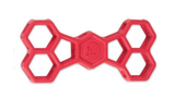 Large JW Hol-ee Bone dog toy made from durable non-toxic rubber; ideal for chewing, fetch, and treat stuffing.