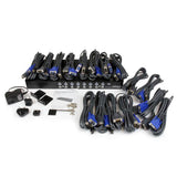 16 Port 1U Rackmount USB KVM Switch Kit with OSD and Cables