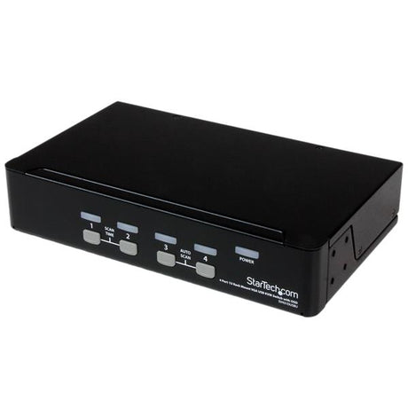 4 Port 1U Rackmount USB KVM switch with OSD for seamless control of multiple USB computers from a single console.