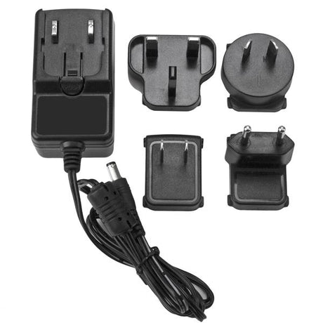 DC Power Adapter 12V 2A with M-type connector, ideal for electronics and quick replacements. Compact and reliable design.