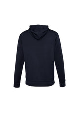 Kids Hype Pull-On Hoodie in navy, size 16, featuring fleece fabric, kangaroo pocket, and safe no-drawstring design for comfort.