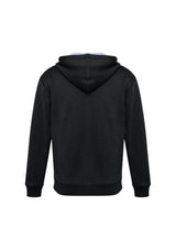 Kids Renegade Hoodie in Black, White, and Silver features reflective trims, zip neck, and cozy mesh-lined hood for style and comfort.