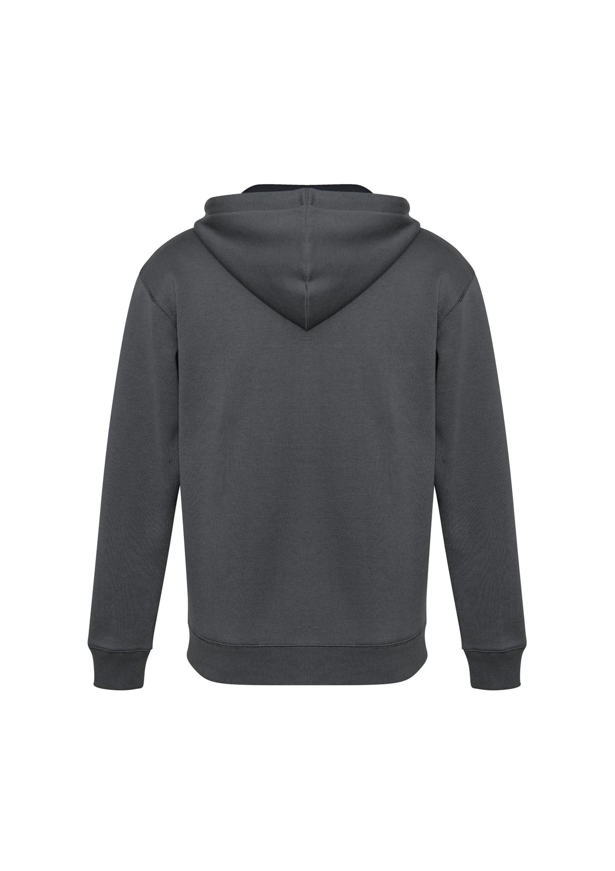 Kids Renegade Hoodie in grey, black, and fluoro yellow with zip neck, pockets, and reflective trims for active outdoor wear.