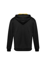 Adults Renegade Hoodie in Black/Gold/Silver, 5XL, features reflective trims, zip neck, and cozy pockets for outdoor style.