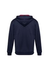 Adults Renegade Hoodie in Navy/Red/Silver, 5XL, featuring reflective trims, zip neck, and cozy fleece for outdoor comfort.