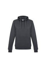 Ladies Charcoal Crew Pullover Hoodie in 2XL, featuring a soft fleece fabric, hood with drawstring, and kangaroo pocket.