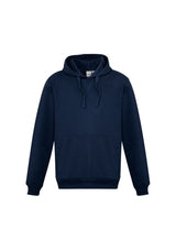 Navy men's crew pullover hoodie in size 5XL, featuring a cozy fleece, kangaroo pocket, and adjustable drawstring hood.