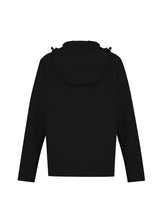Ladies Neo Hoodie in black, 2XL, featuring a high-neck hood, zippered chest pocket, and ergonomic fit for comfort.