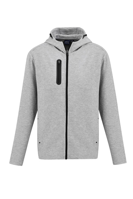 Ladies Neo Hoodie in Grey Marle, Size M, featuring a soft fabric, attached hood, pockets, and ergonomic fit for stylish comfort.
