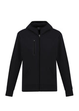 Black Men's Neo Hoodie in size XL, featuring ergonomic fit, attached hood, and zippered pockets from Biz Collection.