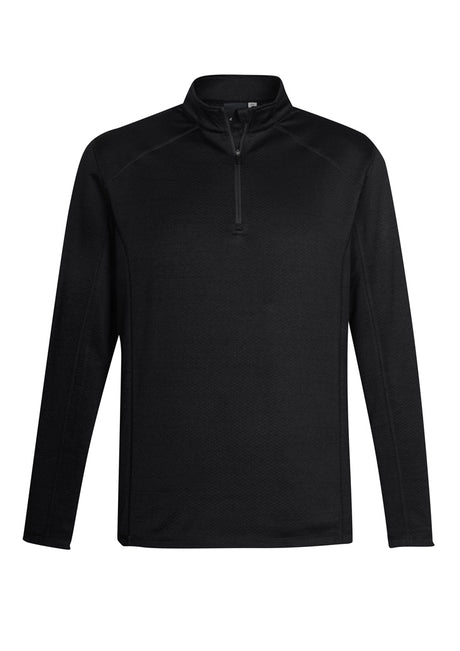 Elegant black Monterey Top for women, size M, featuring 1/2 zip collar and honeycombed fleece for warmth and comfort.