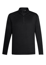 Men’s Monterey Top in black solid, XL size, featuring 1/2 zip collar, honeycombed fleece, and contemporary longer line design.