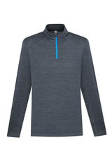 Mens Monterey Top in Black Solid, 2XL, featuring 1/2 zip collar and honeycombed fleece for warmth and comfort.