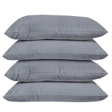 Bambury Queen Sheet Set in Storm color, featuring 2 fitted sheets and 4 pillowcases crafted from breathable 100% cotton.