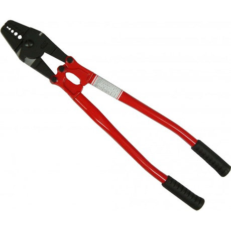 Swaging Tool 600mm for precise compression of aluminum and copper sleeves on cables, ideal for professionals and DIYers.