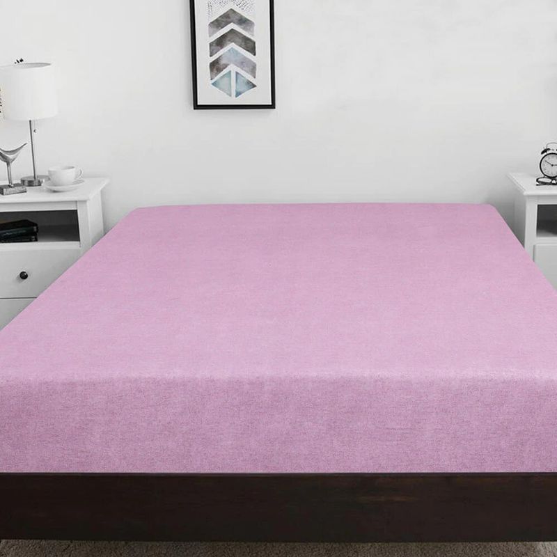 Bambury Printed King Fitted Sheet in botanical berry colors, made from 100% breathable cotton for elegance and comfort.