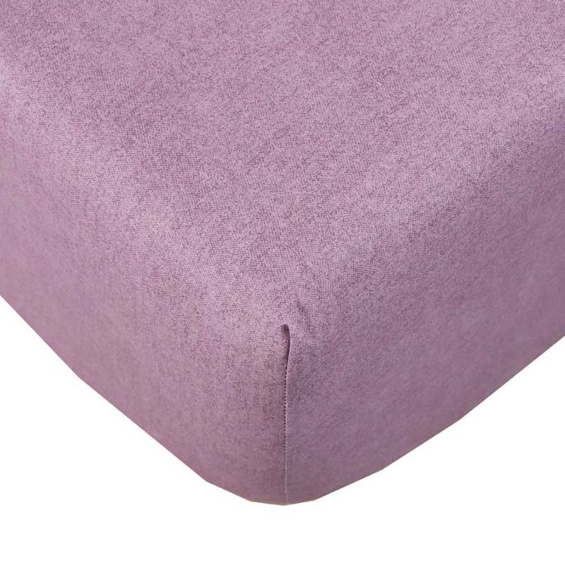 Botanical printed king fitted sheet in berry colors, made from 100% breathable cotton for a cozy sleeping experience.