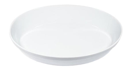 Small oval white porcelain baking dish, lightweight and durable, perfect for cooking enthusiasts.