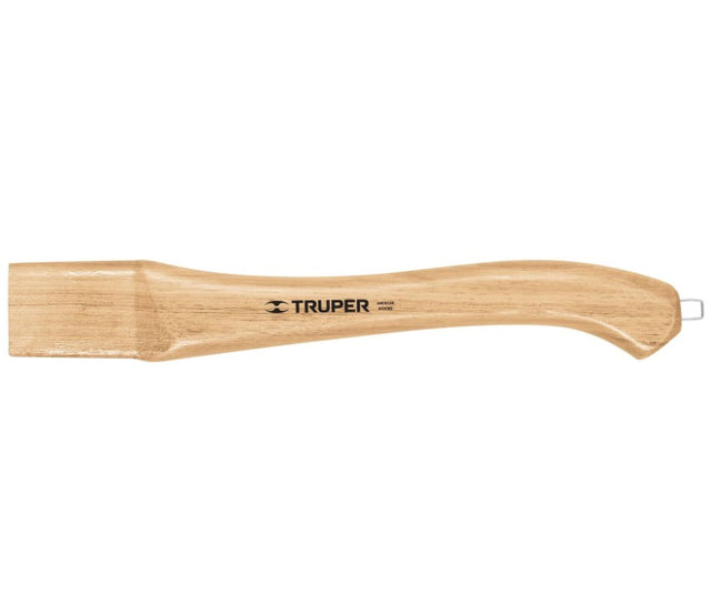 Durable 14" hickory replacement handle for hatchets, featuring a curved design and flared grip for optimal comfort and control.
