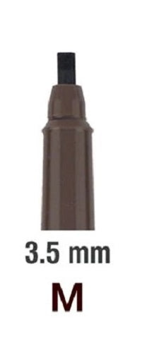 Burgundy Marvy Calligraphy Pen 3.5mm with flat nib for smooth strokes, perfect for artistic lettering and paper crafts.