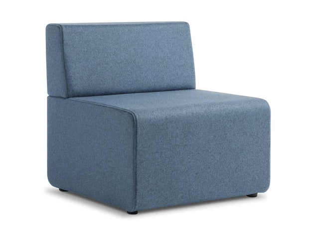 Contemporary Seattle Modular Single chair in Blazer Newcastle, featuring high-comfort padding and versatile design for any space.
