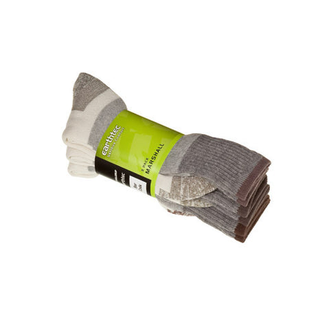 Assorted durable work socks in size 6-10, featuring a wool blend for warmth and comfort, with cushioning and a smooth toe seam.