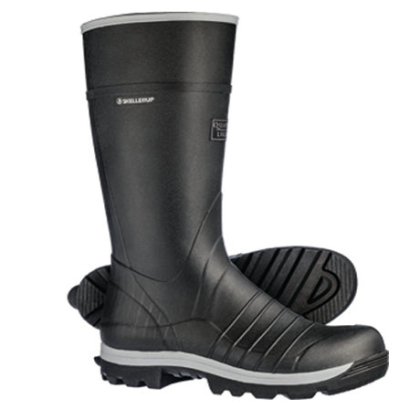 Quatro Light Knee Gumboots in size 6, featuring durable UV resistant rubber, anti-fungal lining, and customizable calf length.