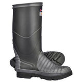 4 x 4 Marathon Men's Size 8 gumboots, featuring tall knee-length design, cushioned innersole, and durable, waterproof rubber construction.