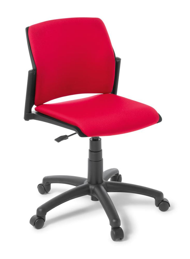 Modern Spring Swivel Chair upholstered in Era Cycle fabric, featuring a 5-star swivel base and gaslift height adjustment.