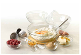 Clear glass bowl from Duralex, 17cm, durable tempered glass for serving hot or cold dishes, dishwasher and microwave safe.